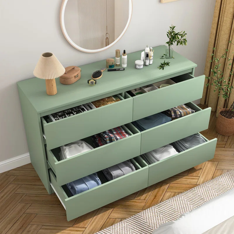 Wade Logan® Bisset 47.25'' W 6 - Drawer Dresser