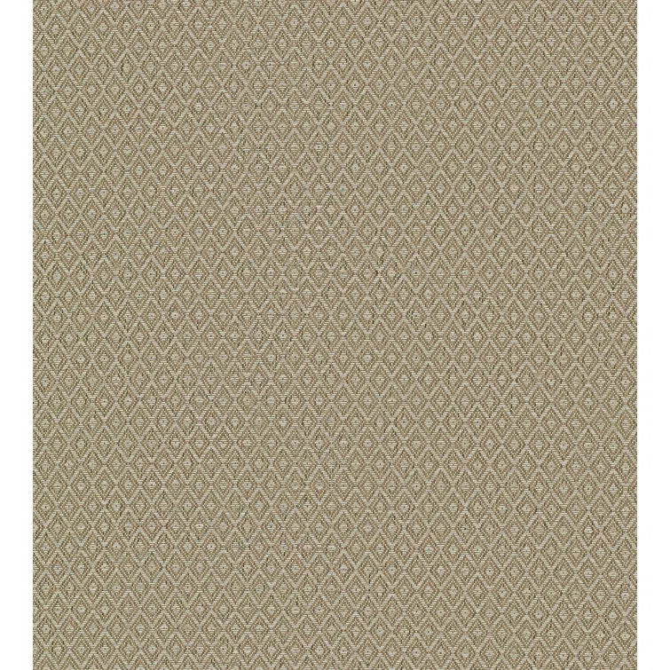Hui Light Brown Geometric Grasscloth Wallpaper Roll