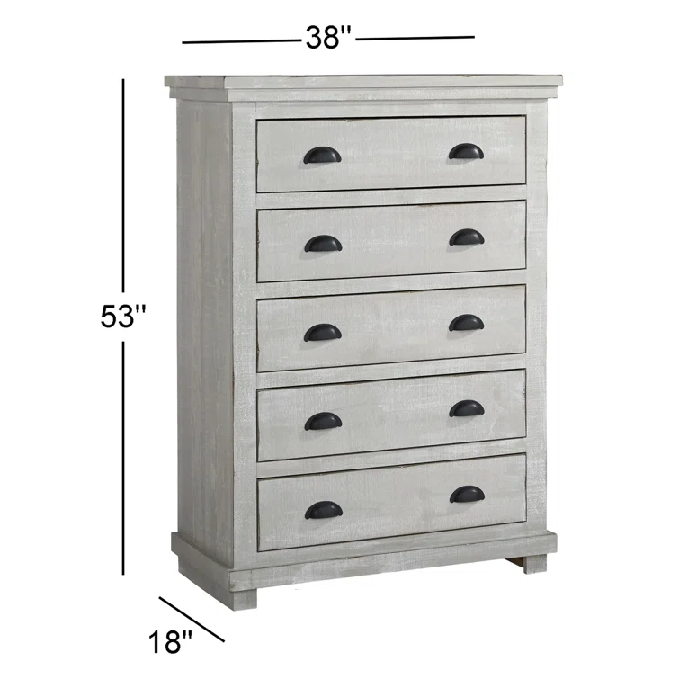 Birch Lane™ Wolferstorn 5 Drawer 38" W Chest