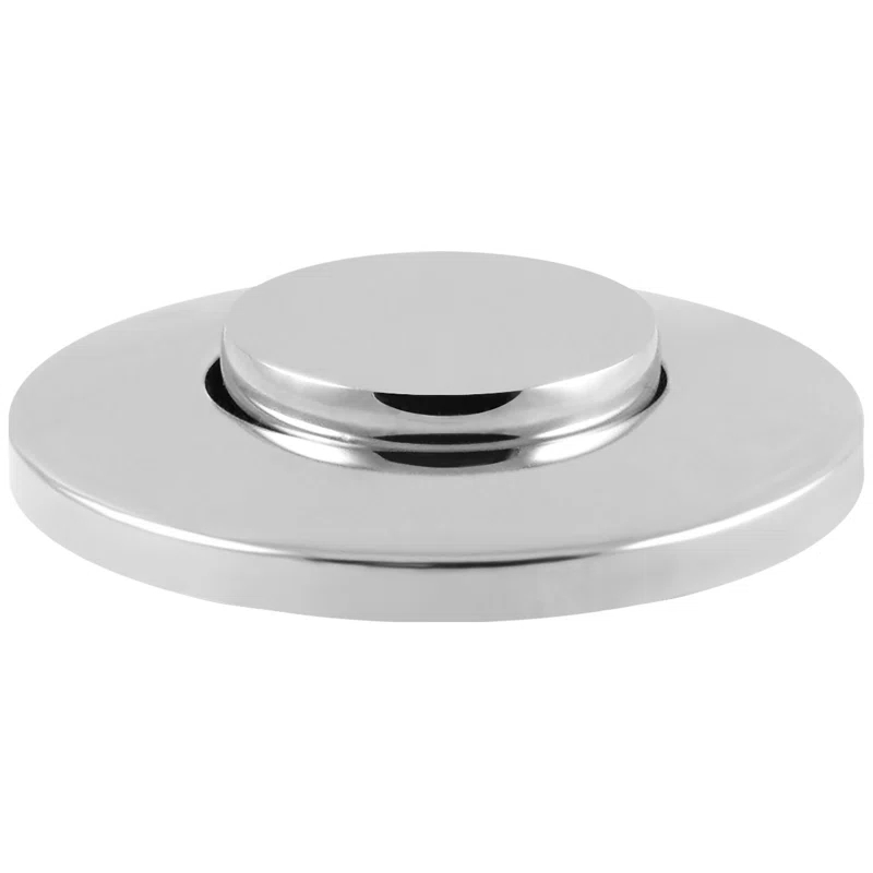 Westbrass Kitchen Sink Waste Disposal Air Switch and Dual Outlet Control Box, Flush Button