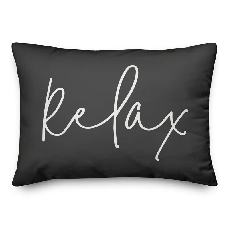 Designs Direct Creative Group Textual Indoor/Outdoor Throw Pillow