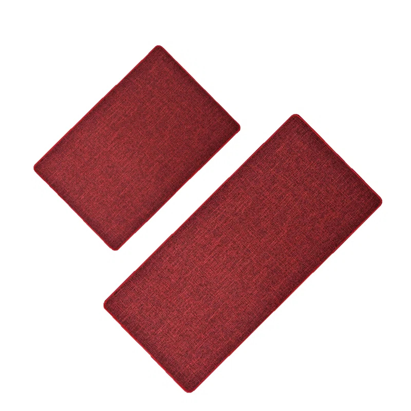 Evideco Multi-Size Woven-Effect Kitchen Runner Mats, Non-Slip, Low Profile, Universal Fit, 32"/47"L x 18"W