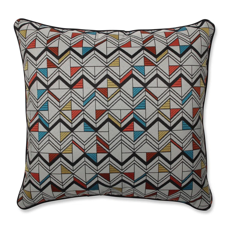 Pillow Perfect Basenji Tangerine Reversible Throw Pillow
