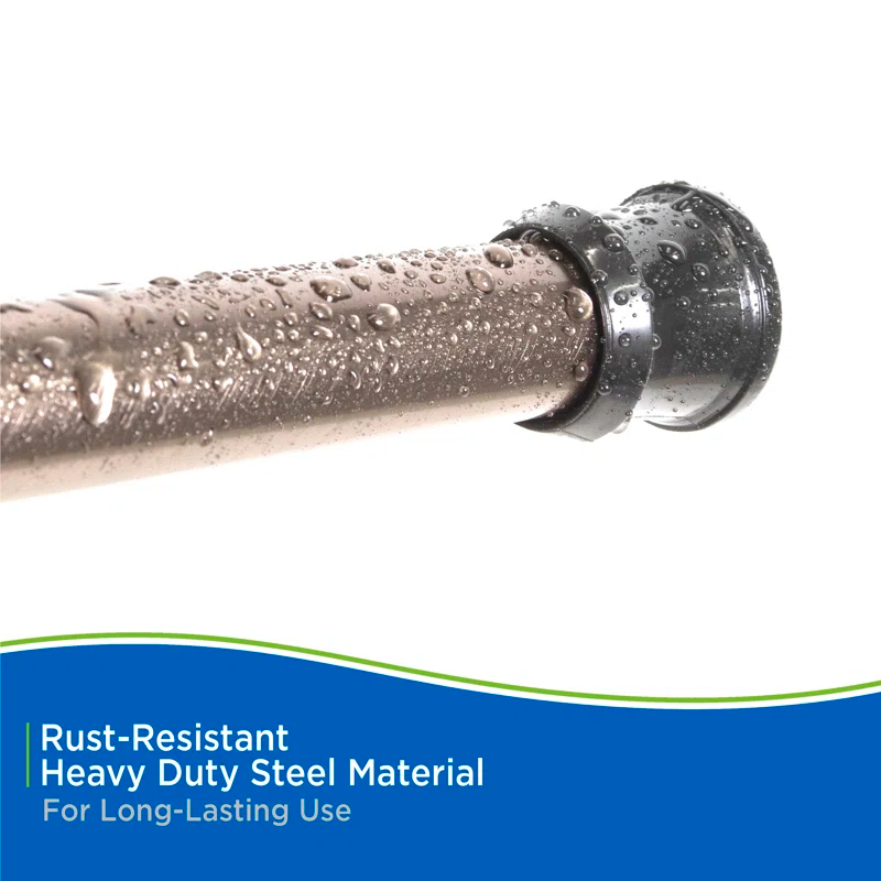 Kenney Twist & Fit Kenney Twist & Fit No Tools Tension Shower Curtain Rod, 42-72"
