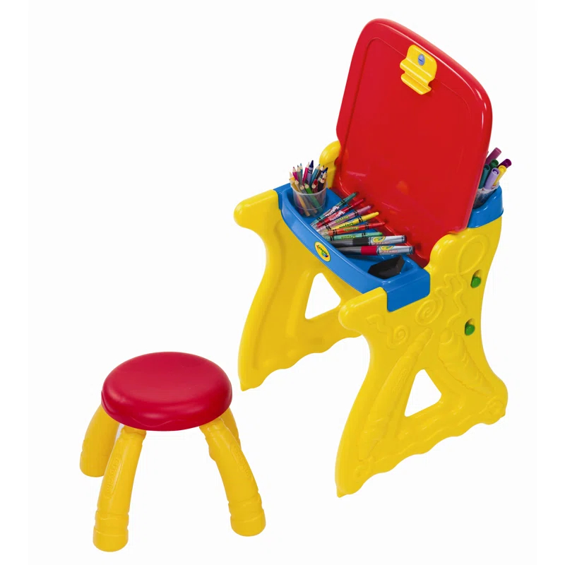 Grow 'n Up Crayola Kids 7 Piece Arts And Crafts Table and Chair Set