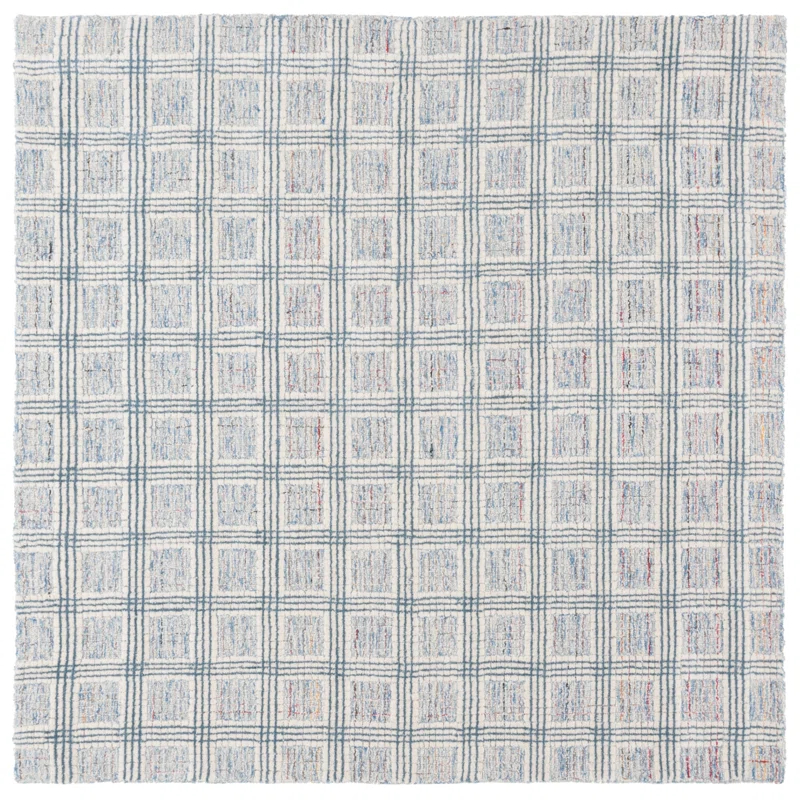 Safavieh Ebony Hand Tufted Wool Pile Plaid Rug