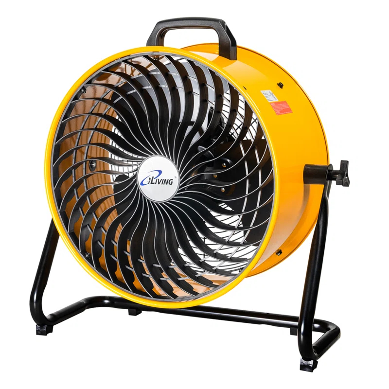 iLIVING iLIVING ILG8TF18-DC 18 in. Low Noise Turbo Fan 4100 CFM 3-Speed Portable Air Circulator for Shop, Office, Greenhouse, Home and Warehouse