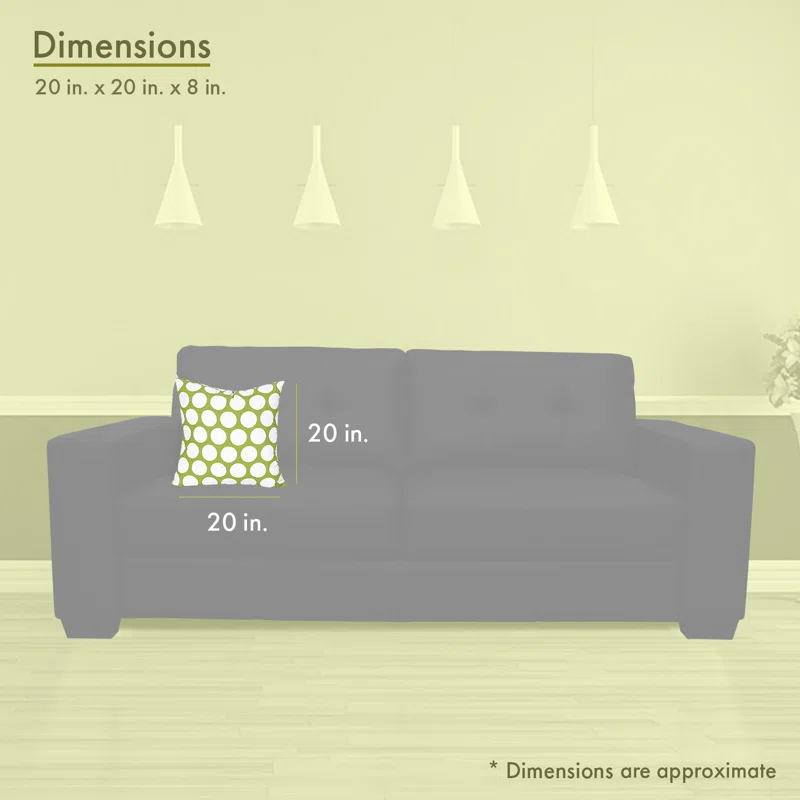 Majestic Home Goods Polka Dot Polka Dots Down Throw Pillow