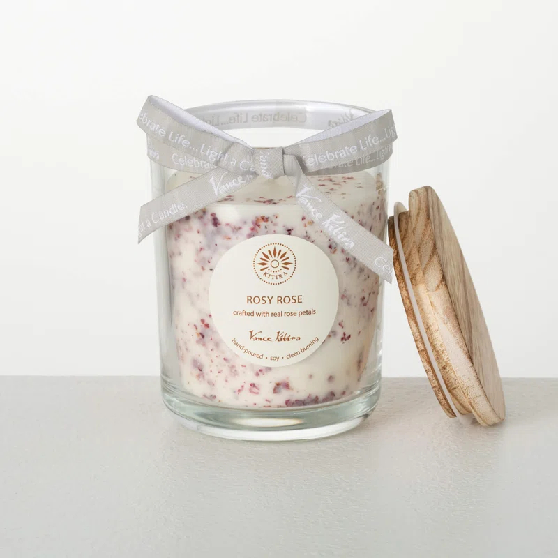 Clover Lane Velvet Rose Scented Jar Candle