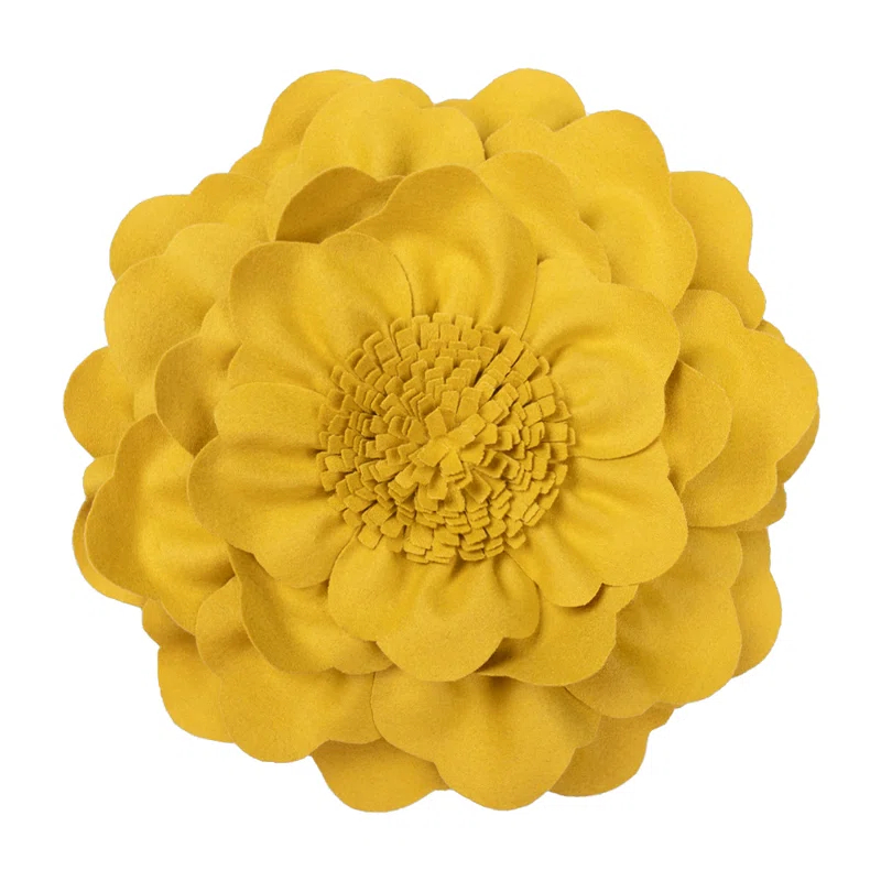 JWH 3D Floral Throw Pillow Floral Throw Pillow