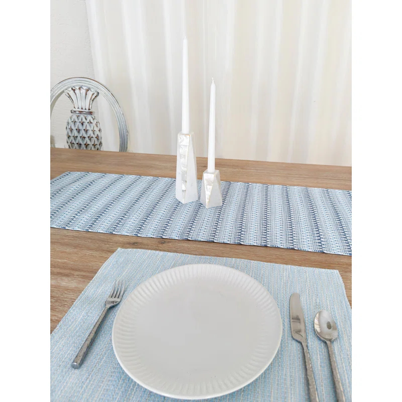 Anaya Acrylic Striped Rectangle Placemat