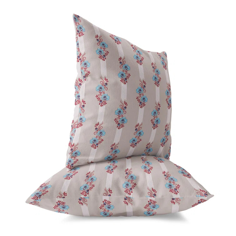 Amrita Sen Floral Luminosity Floral Indoor/Outdoor Reversible Throw Pillow