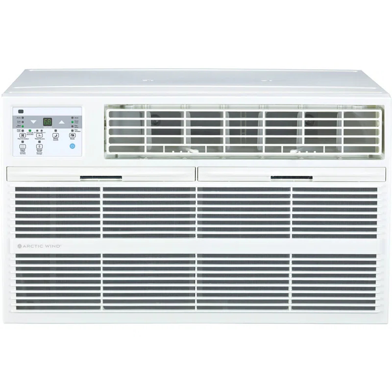 Arctic Wind 12000 BTU Through The Wall Air Conditioner for 550 Square Feet with Heater and Remote Included