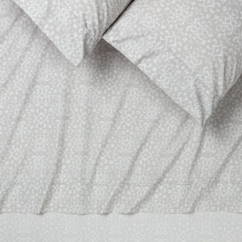 Chanasya Ultra Soft Floral Microfiber Percale Sheet Set