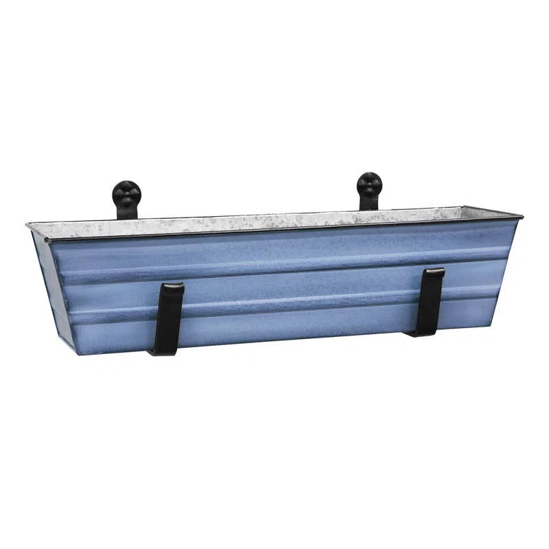 Winston Porter Dynamism Metal Window Box Planter