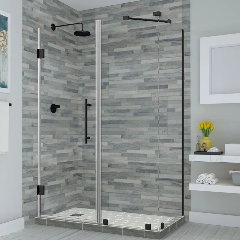 Bromley Semi-frameless Rectangle Hinged Shower Enclosure