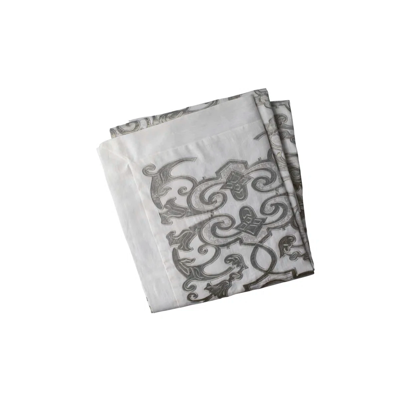 Lili Alessandra Mozart Embroidered Throw Blanket