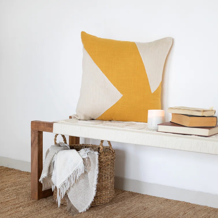 Auburn Geometric Cotton Throw Pillow