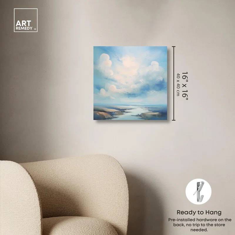 Art Remedy Calm After The Storm Canvas Coastal Farmhouse Wall Art by Art Remedy