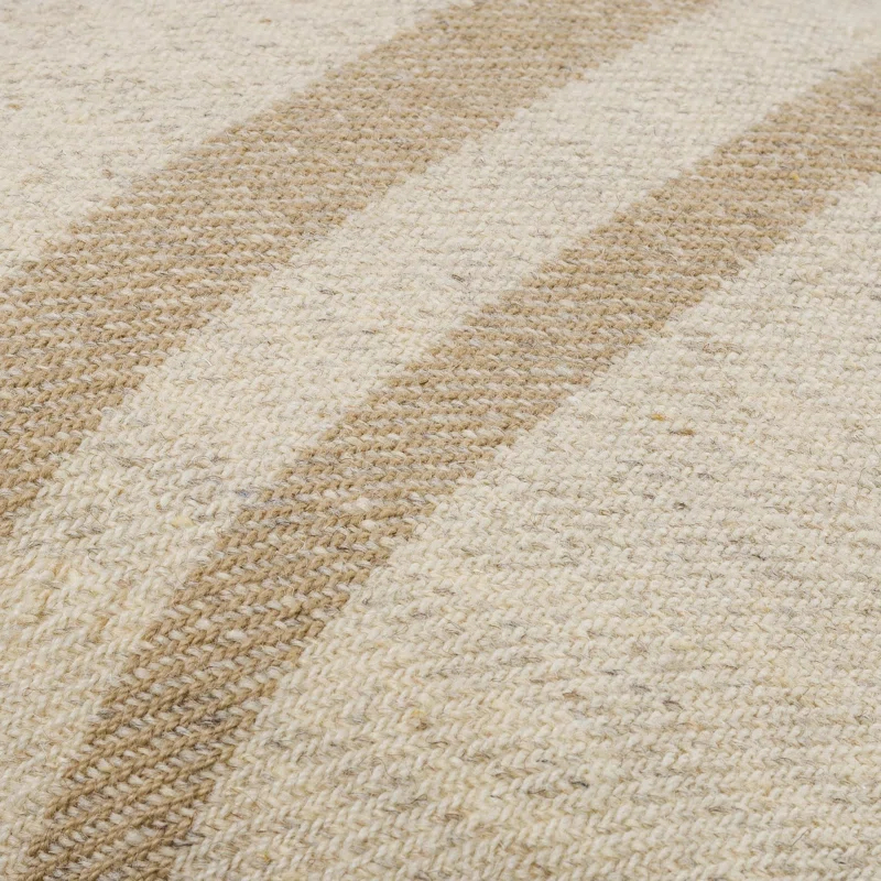 Becki Owens x Livabliss Brett Striped Wool Blend Reversible Throw Pillow