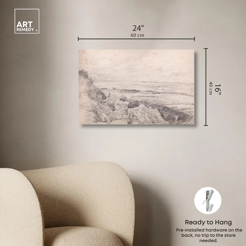 Art Remedy Salisbury Plain Canvas Vintage Illustration by Art Remedy