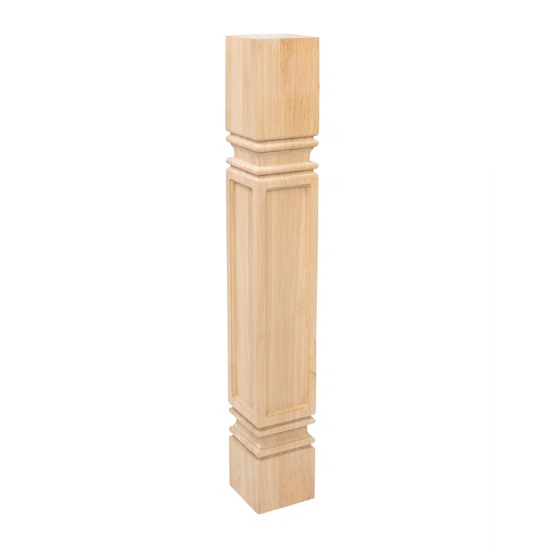 Architectural Products by Outwater L.L.C. 5" Wide x 35-1/4" High Hardwood Mission Plain Island Legs