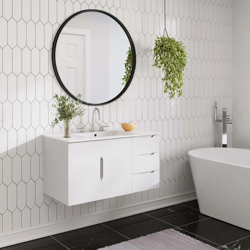 ESTETICA FURNITURE Modway Vitality 36" Bathroom Vanity Cabinet (Sink Basin Not Included)