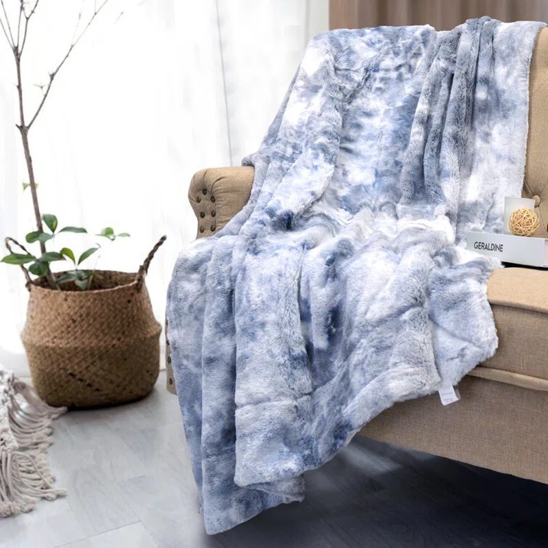 Home Soft Things Tye Dye Double Sided Throw Blanket