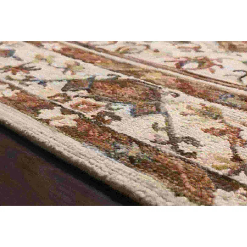 Loloi Rugs Beatty Ivory / Rust - 7''-9" X 9''-9"