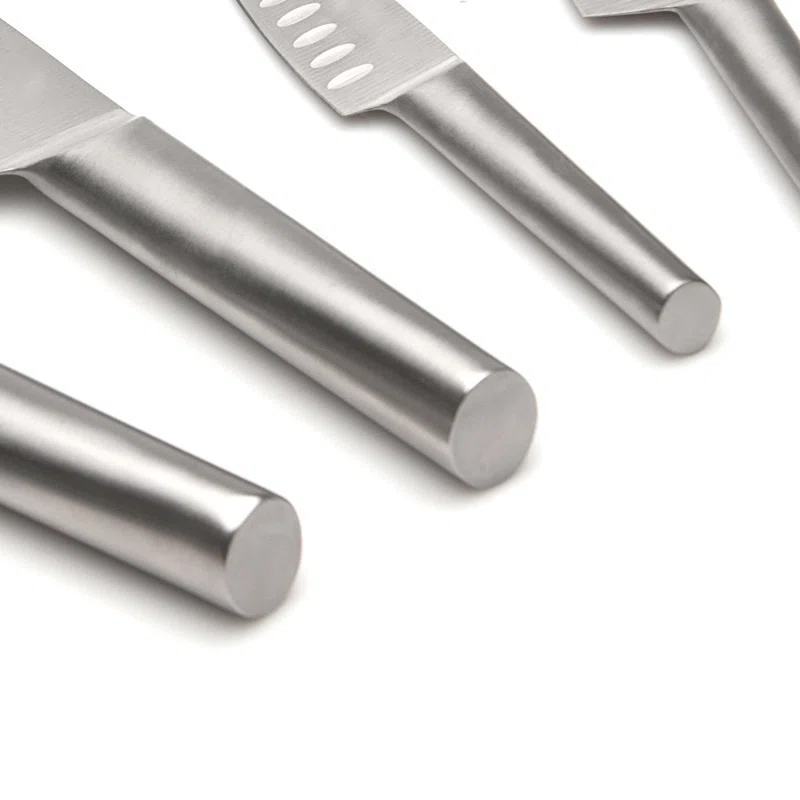 BergHOFF BergHOFF International Straight 4pc Stainless Steel Santoku Knife Set
