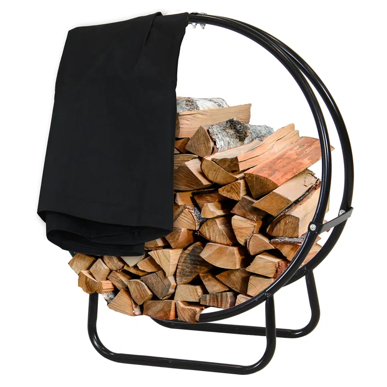 17 Stories Nargish 40'' W Metal Log Rack