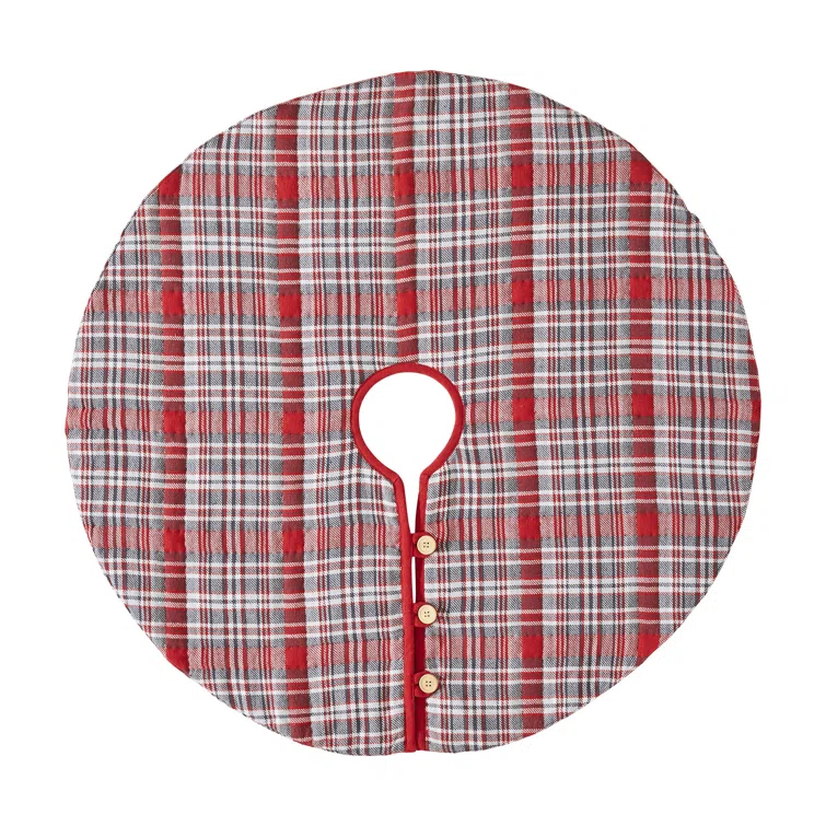 VHC Brands Gregor Plaid Cotton Tree Skirt