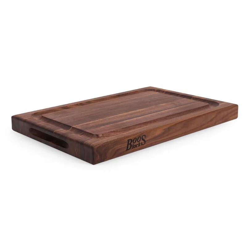 John Boos John Boos Reversible 18" Barbecue Carving Cutting Board w/ Juice Groove, Walnut