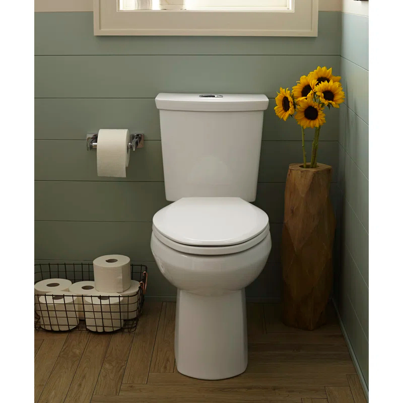 American Standard 2887518.020 American Standard H2Option GPF Elongated Comfort Height Floor Mounted Two-Piece Toilet (Seat Not Included)