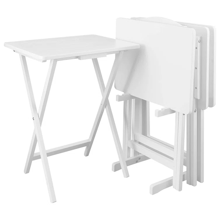 Yu Shan Co. USA, Ltd. 19'' Solid Wood Rectangular Portable Folding Table