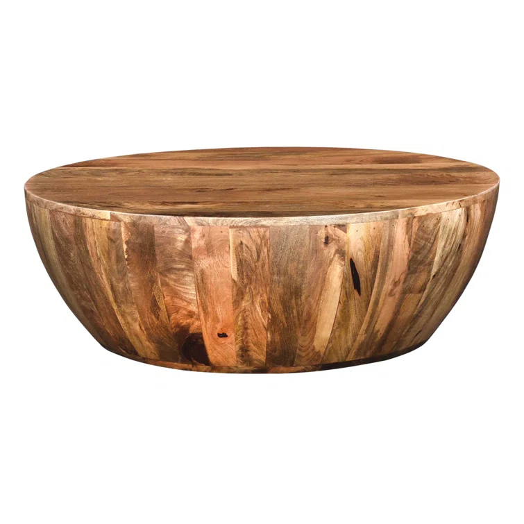 Teasdale Solid Wood Single Drum Coffee Table