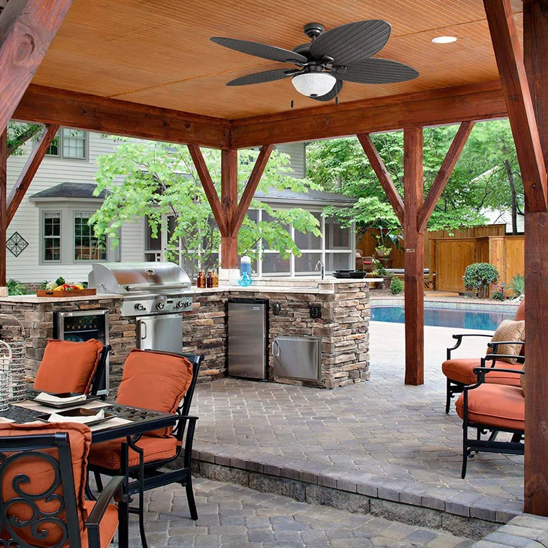 Honeywell 52" Inland Breeze 5 Blade Outdoor LED Ceiling Fan