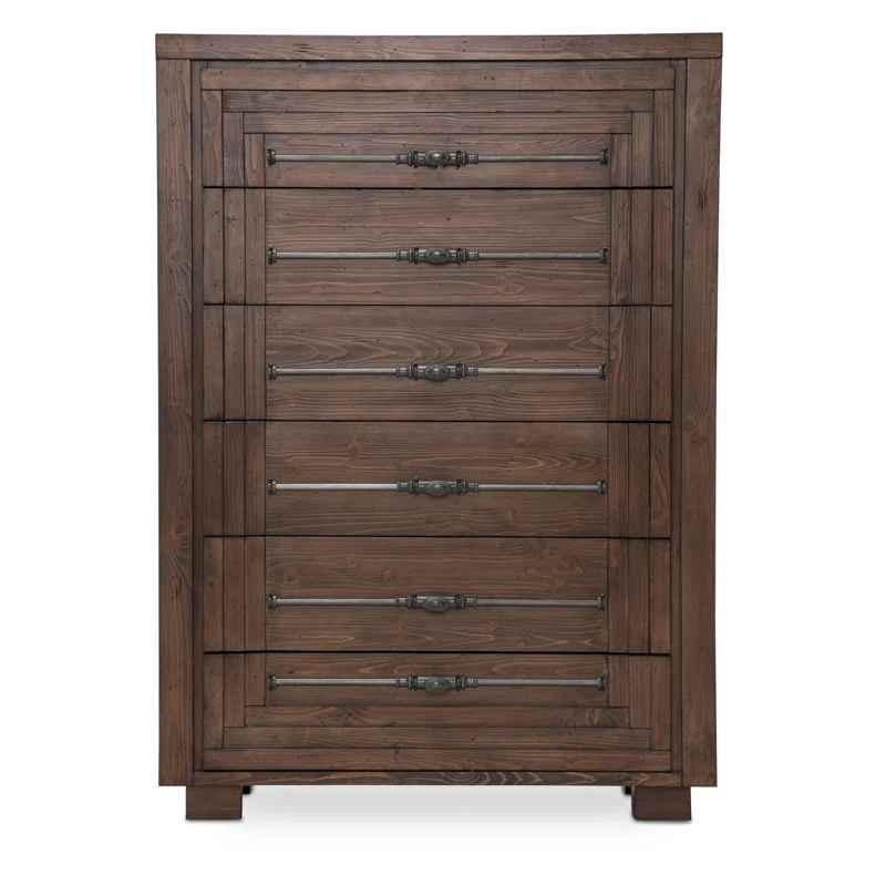 Michael Amini / Kathy Ireland Home Designs Carrollton Solid Wood 40'' W 6 - Drawer Dresser