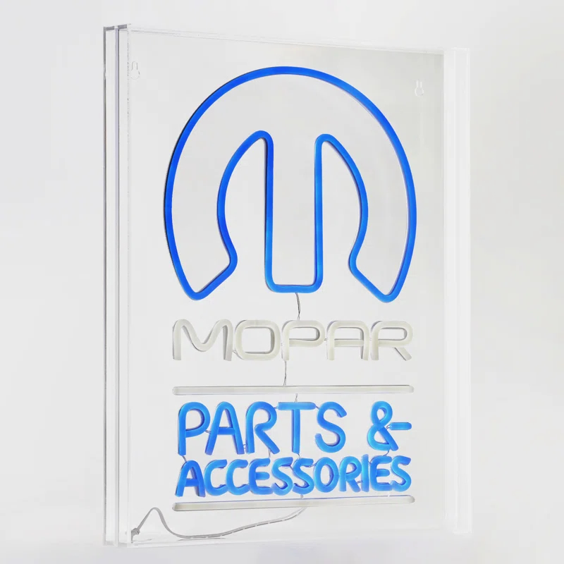 Licensed Mopar Parts and Accessories Acrylic LED Sign