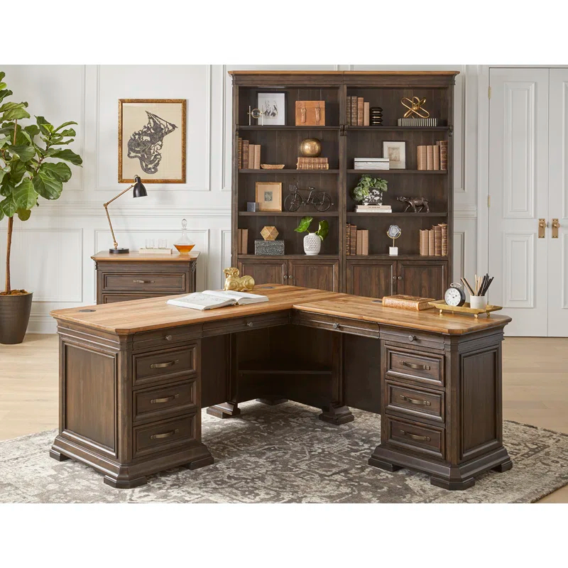 Rosalind Wheeler Carror L-Shaped Executive Desk