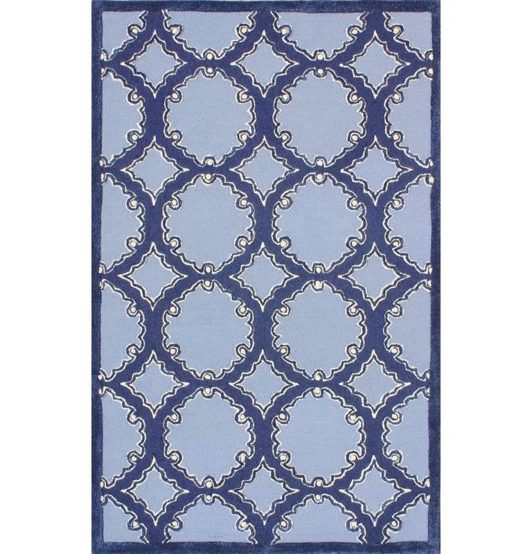 Bella Hand Tufted Wool Geometric Rug