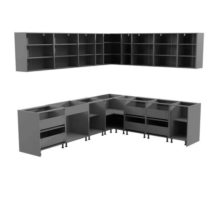 WALLKITCHENS 102'' W x 96'' H Medium Density Fiberboard (MDF) Ready-to-Assemble