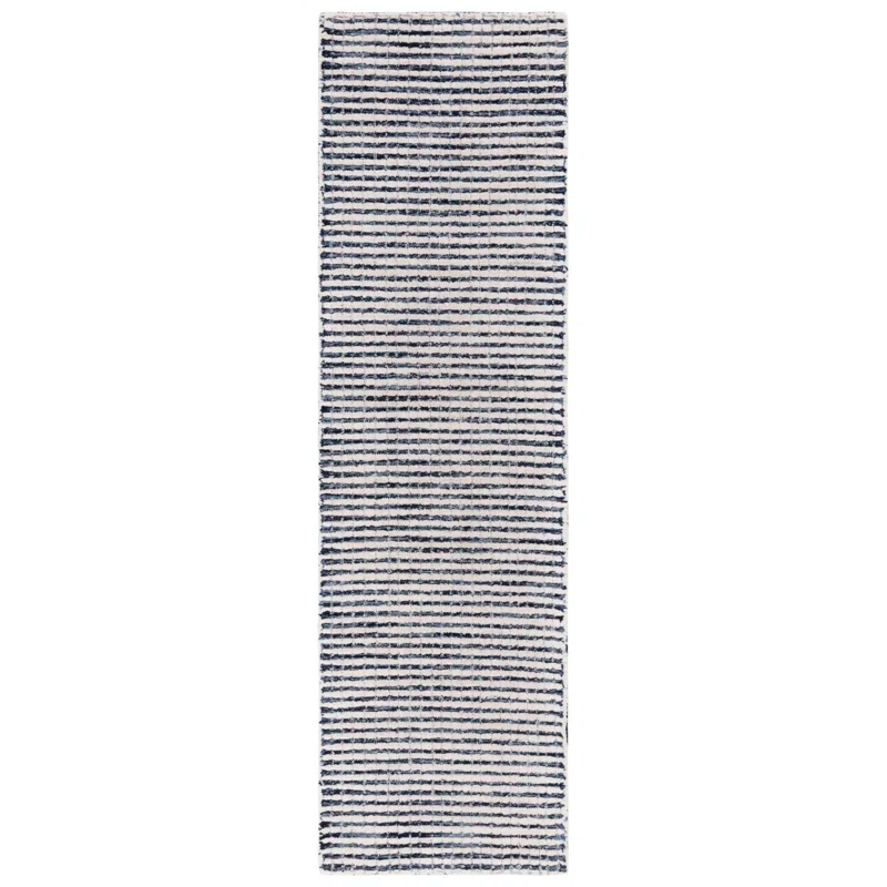 Latitude Run® Abstract Hand Tufted Wool Striped Rug