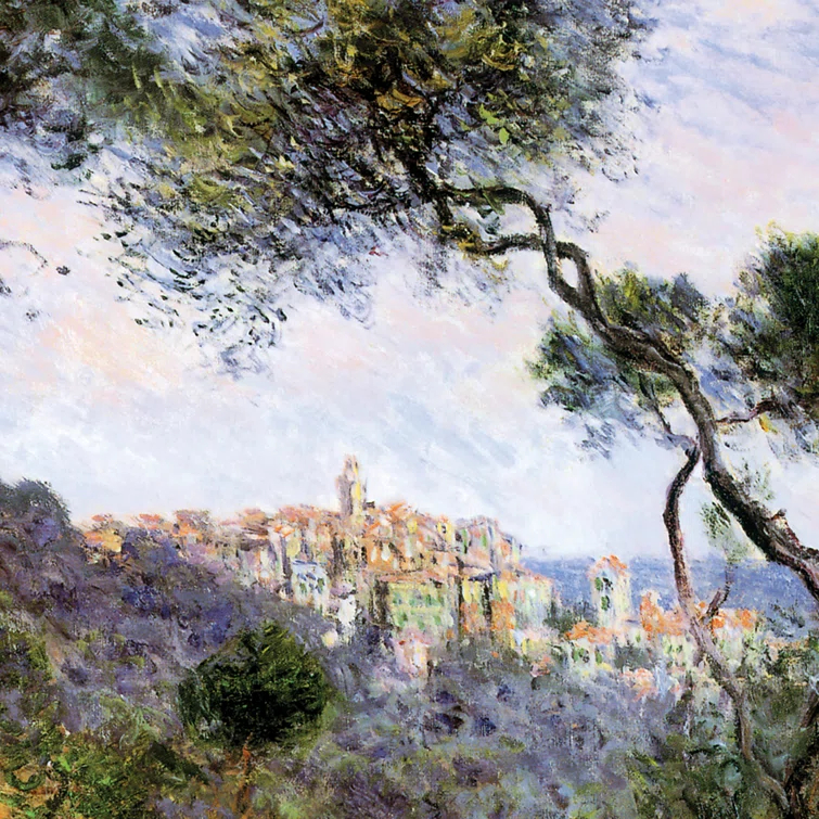 Vault W Artwork " Bordighera Italy, 1884 " by Claude Monet