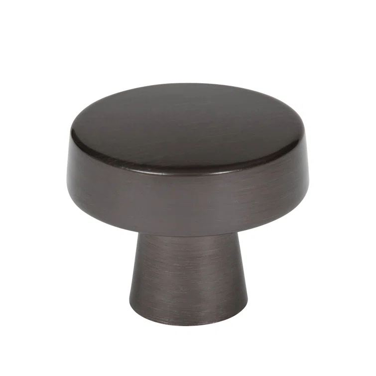 Amerock Blackrock 1-5/16 inch (33mm) Diameter Gunmetal Cabinet Knob