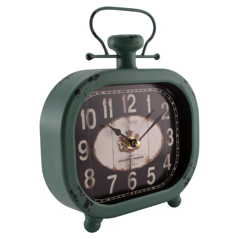 La Crosse Technology 9.25" Wall/Table Metal Quartz Clock