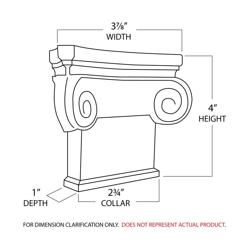 Architectural Products by Outwater L.L.C. 4 in x 3-7/8 in x 1 in Unfinished Acanthus Wood Onlay Capital Wood Applique