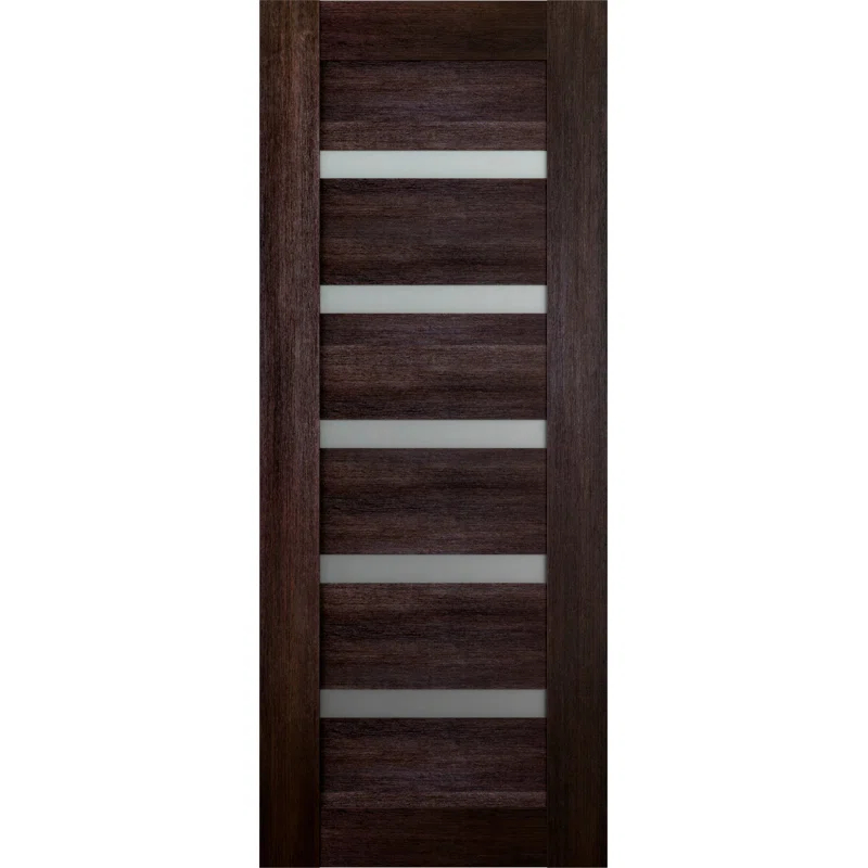 Belldinni Avon 07-04 Solid Manufactured Wood and Glass Paneled Prefinished Standard Door