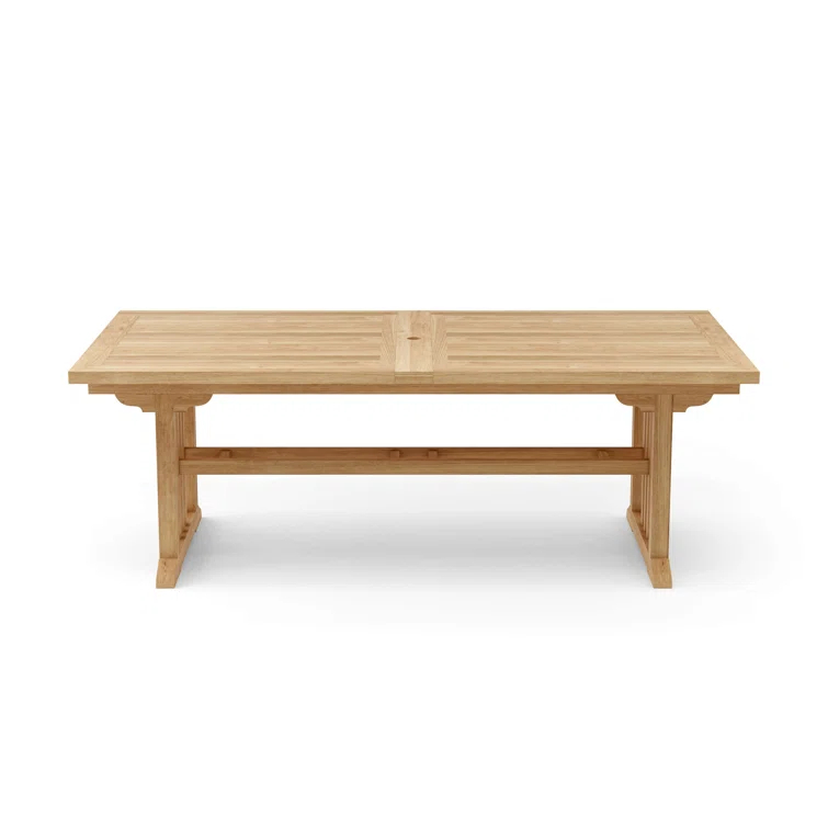 Anderson Teak Sahara Rectangular Double Ext. Table-Size:126"