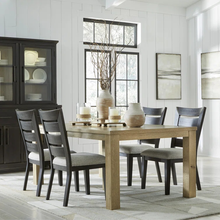 Loon Peak® Biseye Solid Wood Base Dining Table